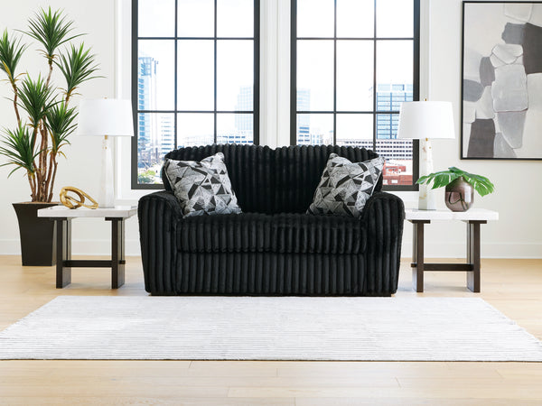Midnight-Madness - 2 Pc. - Midnight Madness Sofa And Loveseat - Onyx