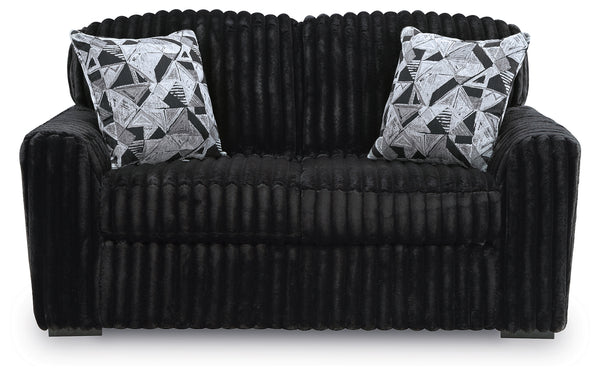 Midnight-Madness - 2 Pc. - Midnight Madness Sofa And Loveseat - Onyx
