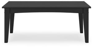 Hyland Wave - Rectangular Cocktail Table #black