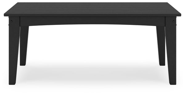 Hyland Wave - Rectangular Cocktail Table #black
