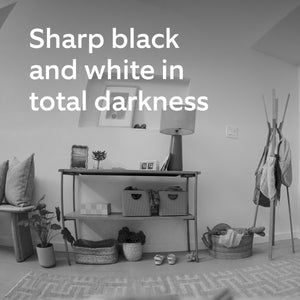 Ring - Indoor Cam Plus, Plug-In, Retinal 2K for enhanced video quality, 6x Zoom, Night Vision for color in near dark - Black