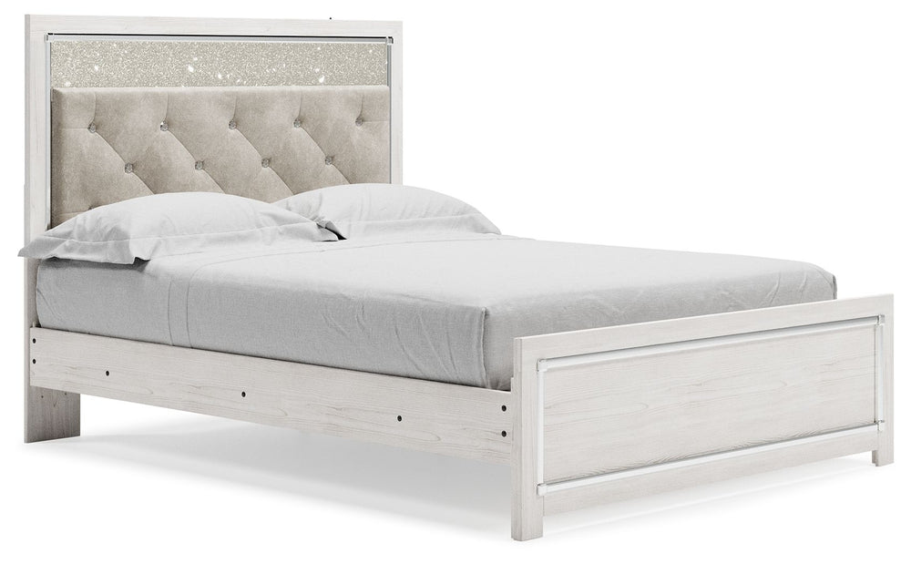 Altyra - Upholstered Panel Bed #queen