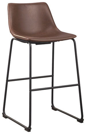 Centiar - Upholstered Barstool (Set of 2) #darkbrown #19''wx22''dx40''h