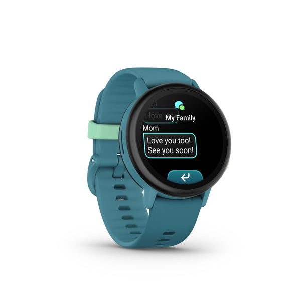 Garmin - Bounce 2 GPS Kids Smartwatch 43mm Fiber-reinforced polymer - Turquoise - (2025)