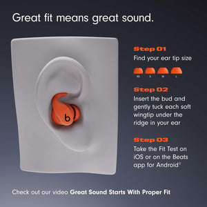 Beats - Powerbeats Fit True Wireless Active Noise Canceling Earbuds - Jet Black