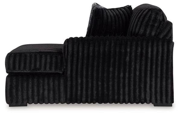 Midnight-Madness - Sectional #black #3pc.rightarmfacingcornerchaisesectional