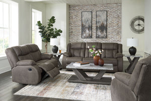 First Base - Reclining Living Room Set #3pc.sofa,loveseat,recliner