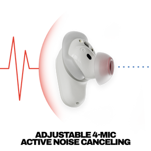 Skullcandy - Method 360 ANC True Wireless Noise Cancelling Earbuds - Bone