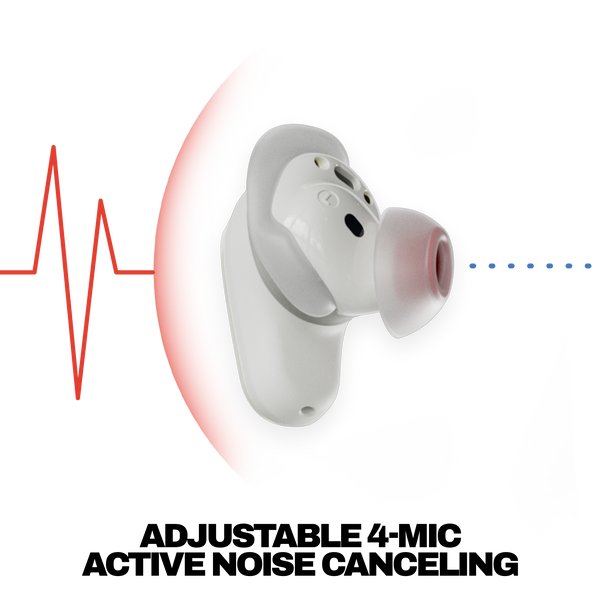 Skullcandy - Method 360 ANC True Wireless Noise Cancelling Earbuds - Bone