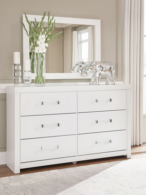 Maeling - Six Drawer Dresser #white #dresser&mirror