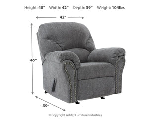 Allmaxx - Rocker Recliner - Pewter
