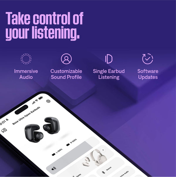 Bose - Ultra Open-Ear True Wireless Open Earbuds - Black