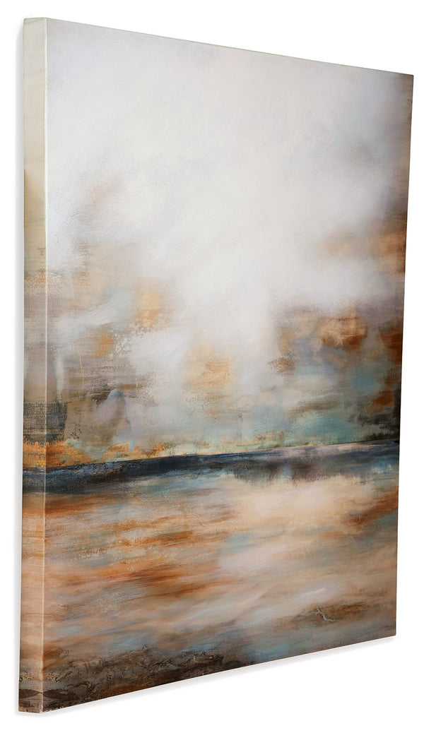 Weatheridge - Arte de pared - Gris / Oro
