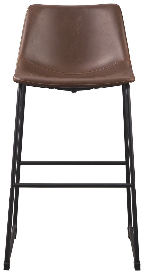 Centiar - Upholstered Barstool (Set of 2) #darkbrown #19''wx22''dx40''h