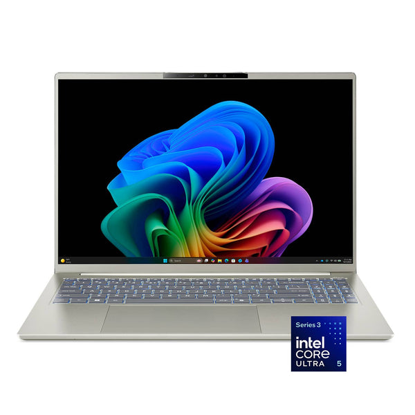 Acer - Swift Go 16 AI – Copilot+ PC – 16” 2K OLED Touchscreen Laptop – Intel Core Ultra 5 322 – 16GB Memory – 512GB Storage - Vapor Silver