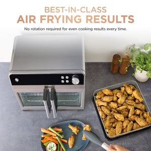 Ninja - French Door Premier Air Fryer, Convection Oven, Toaster - Stainless Steel