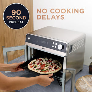 Ninja - French Door Premier Air Fryer, Convection Oven, Toaster - Stainless Steel