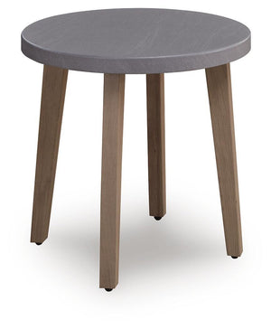 Mesa auxiliar redonda Harmony Headlands - Natural / Gris