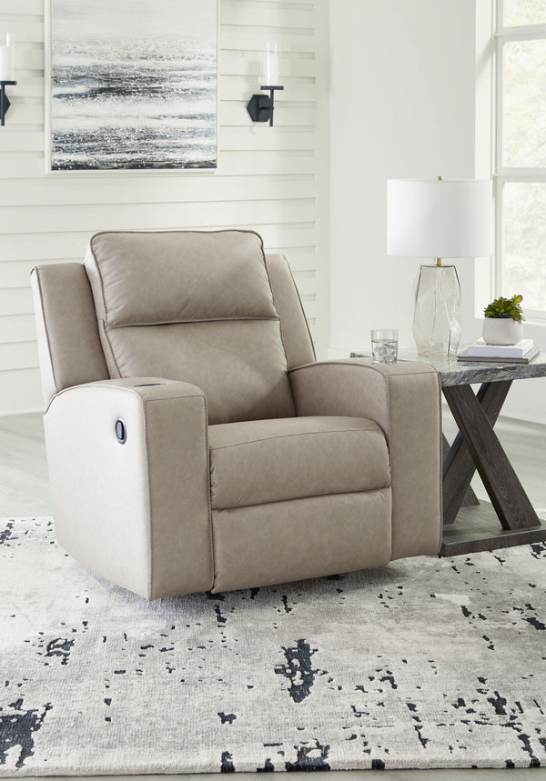 Lavenhorne - Sillón reclinable mecedora - Pebble