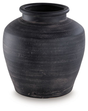 Meadie - 12" Vase #black