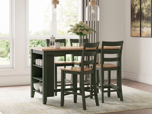 Gesthaven - Rectangular Dining Room Counter Set #green