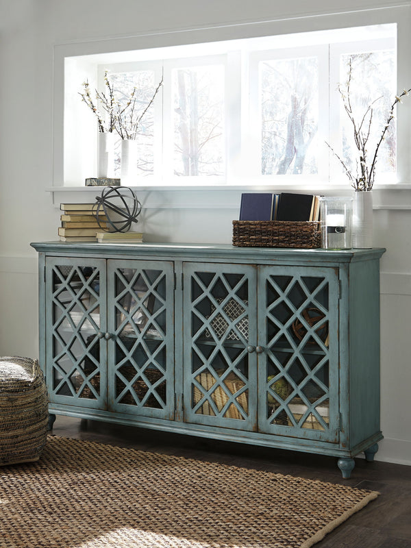 Mirimyn - Mueble auxiliar - Acabado antiguo - Verde azulado antiguo