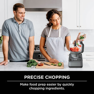 Ninja - Professional Plus Food Processor, 1000 Peak Watts, 9-Cup Capacity, 4 Auto-iQ Preset Programs - Cloud Silver