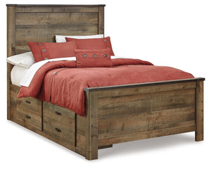 Trinell - Panel Bed #full #2drawers
