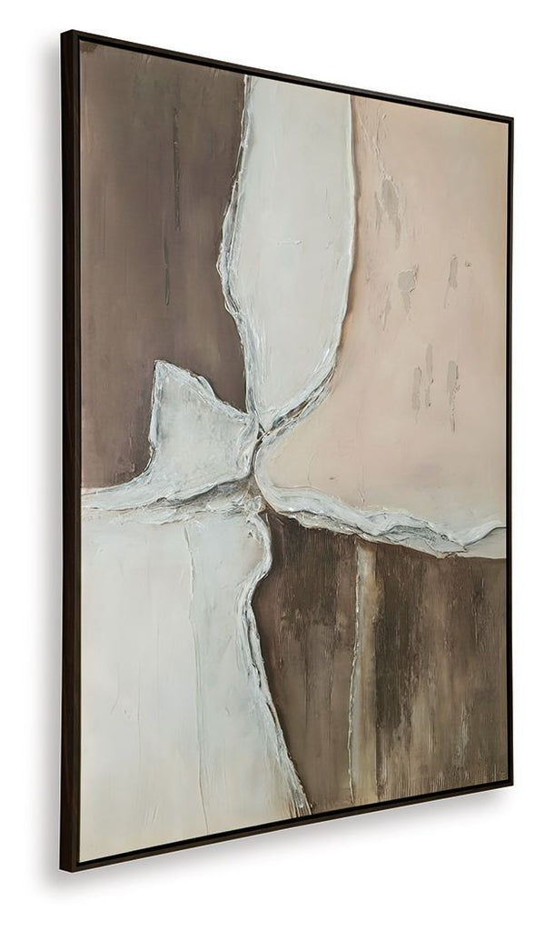Junward - Arte de pared - Marrón / Canela / Blanco