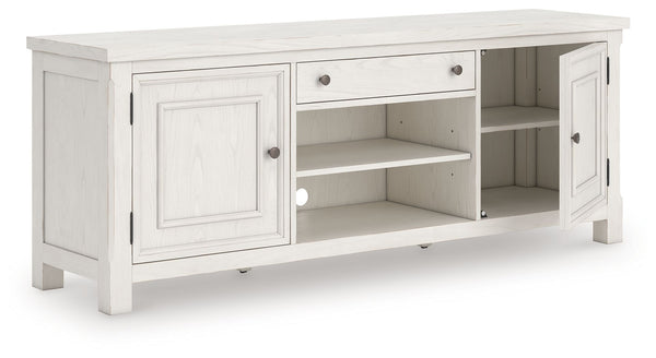 Robbinsdale - Mueble de TV extragrande - Blanco antiguo