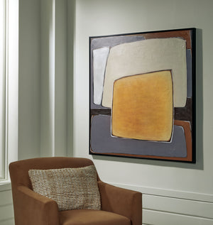 Actman - Arte de pared - Crema / Marrón / Gris