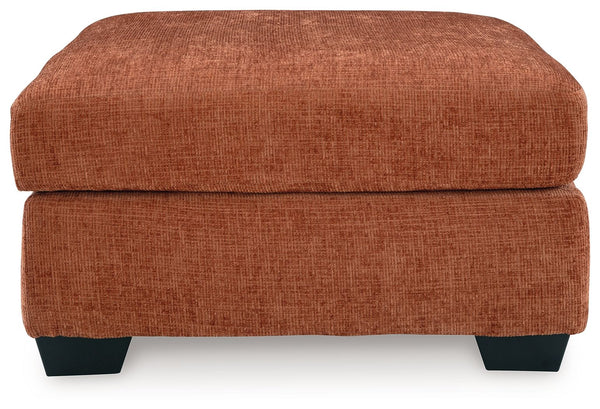 Aviemore - Oversized Accent Ottoman #orange