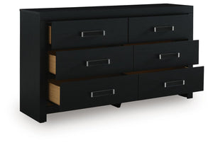 Maeling - Six Drawer Dresser #black #dressers