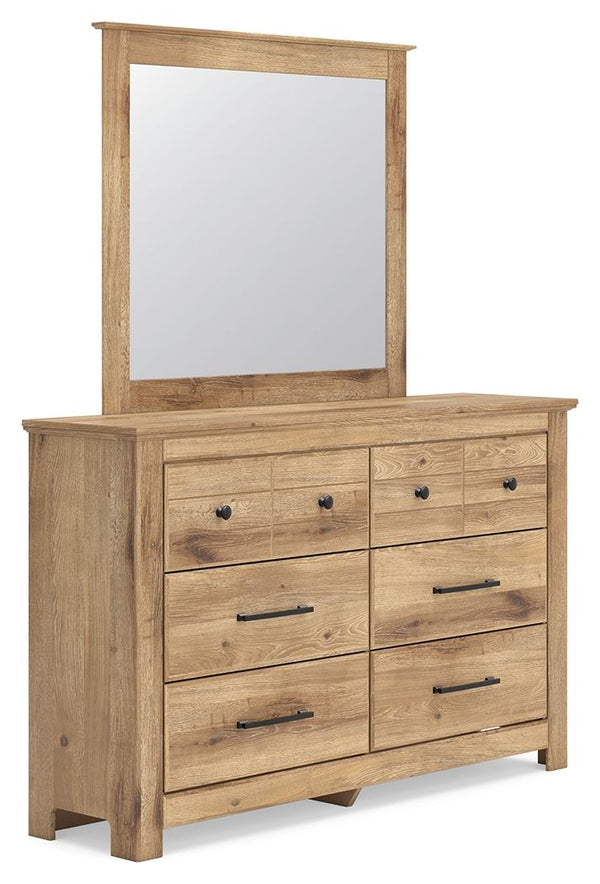 Makidern - Six Drawer Dresser #lightbrown #dresser&mirror