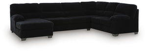 SimpleJoy - 3 Piece Sectional #black #3pc.lafcornerchaisesectional