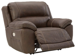 Dunleith - Sillón reclinable de pared cero con cabecero eléctrico - Chocolate
