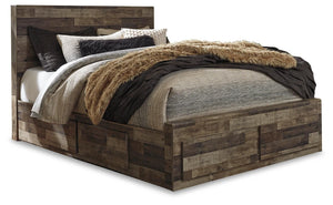 Derekson - Panel Bed #queen #4drawers