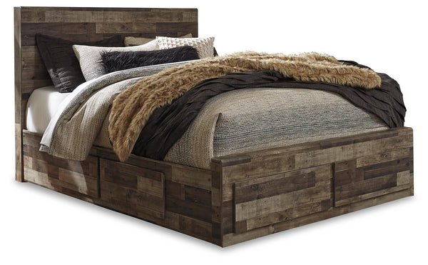 Derekson - Panel Bed #queen #4drawers