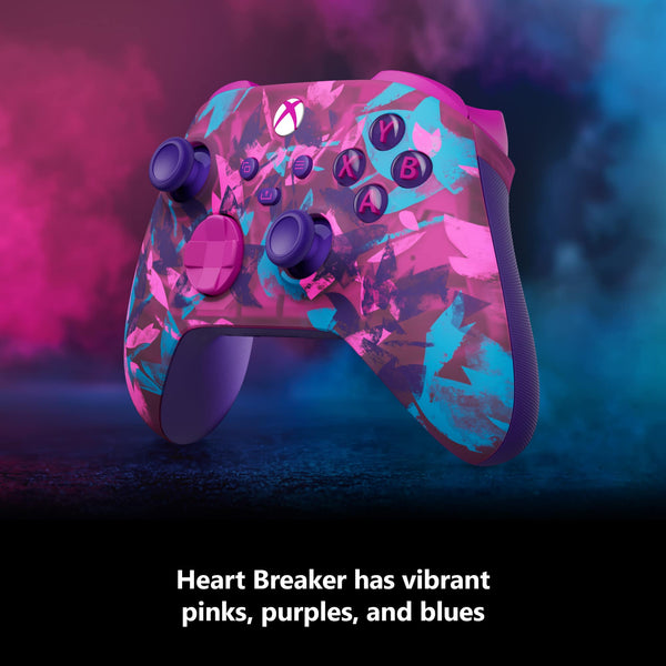 Microsoft - Xbox Wireless Controller for Xbox Series X, Xbox Series S, Xbox One, PCs, and Cloud-Enabled Devices - Heart Breaker Special Edition