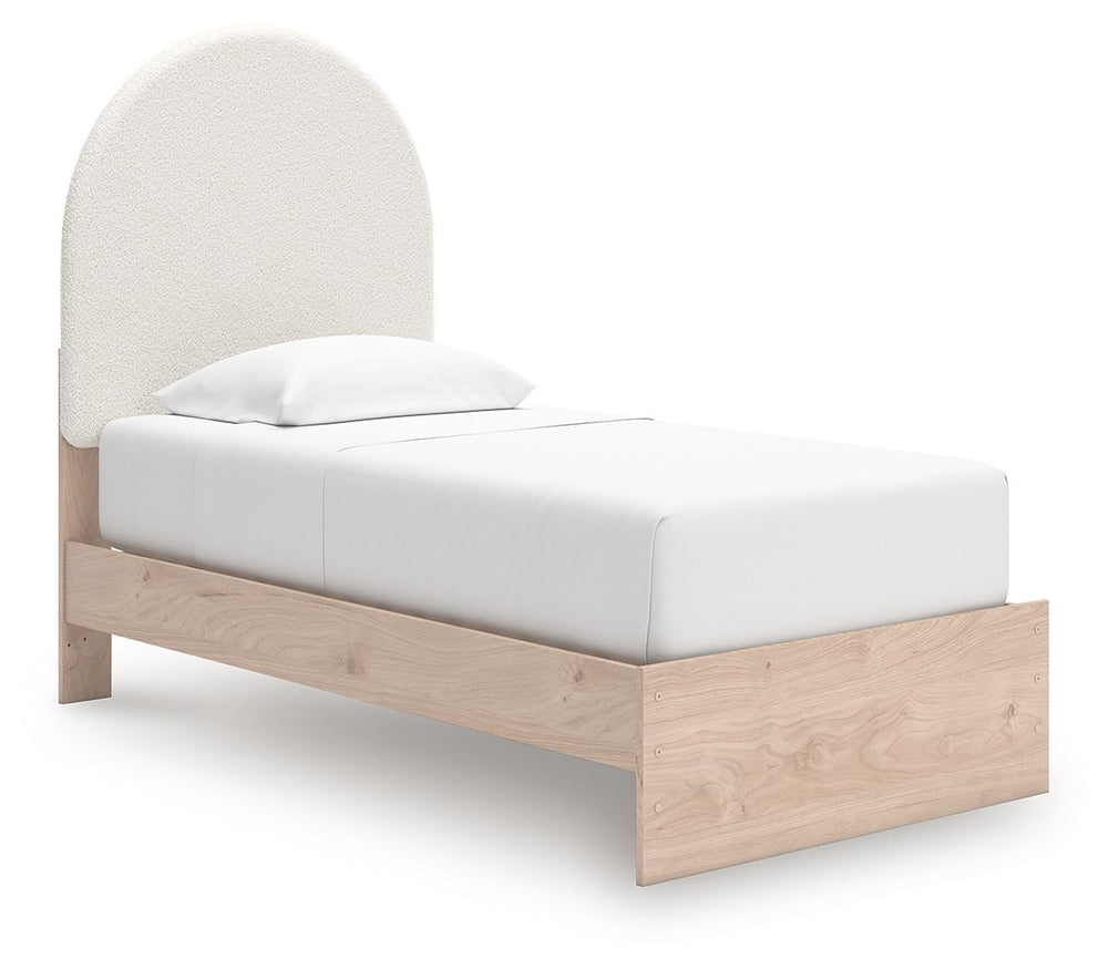 Arloster - Upholstered Panel Bed #twin #none