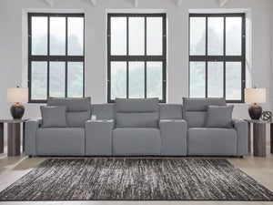 Modmax II - 5 Piece Reclining Sectional #5pc.powerrecliningsectionalwith2consoles