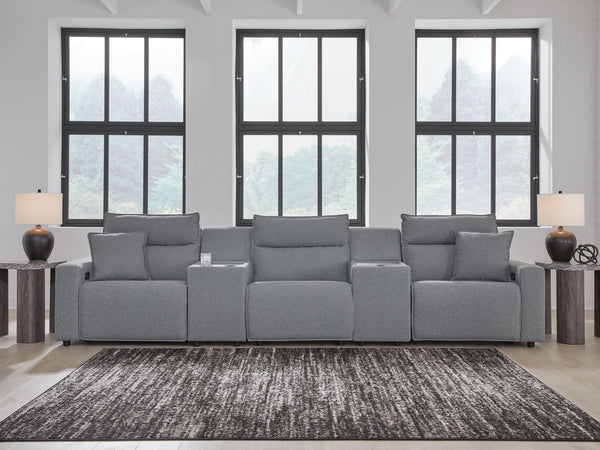 Modmax II - 5 Piece Reclining Sectional #5pc.powerrecliningsectionalwith2consoles