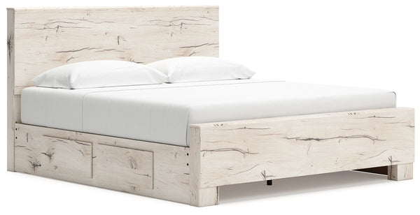 Lawroy - Panel Bed With Storage #king #2underbedstorageunits