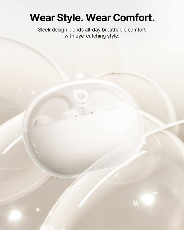 Baseus - Bowie MC2 Air Open-Ear Clip-On Earbuds,4.9 g Fit,40-Hour Playtime,IP67,Bluetooth 6.0 - White