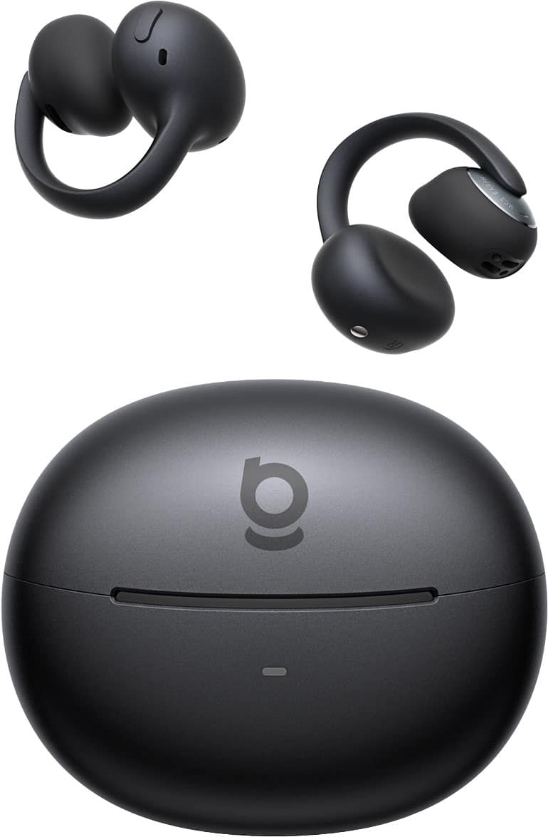 Baseus - Bowie MC2 Open-Ear Clip-On Earbuds,LDAC Hi-Res,55-Hour Playtime,IP67,Bluetooth 6.0 - Black