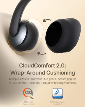 Baseus - Bowie MC2 Open-Ear Clip-On Earbuds,LDAC Hi-Res,55-Hour Playtime,IP67,Bluetooth 6.0 - Black