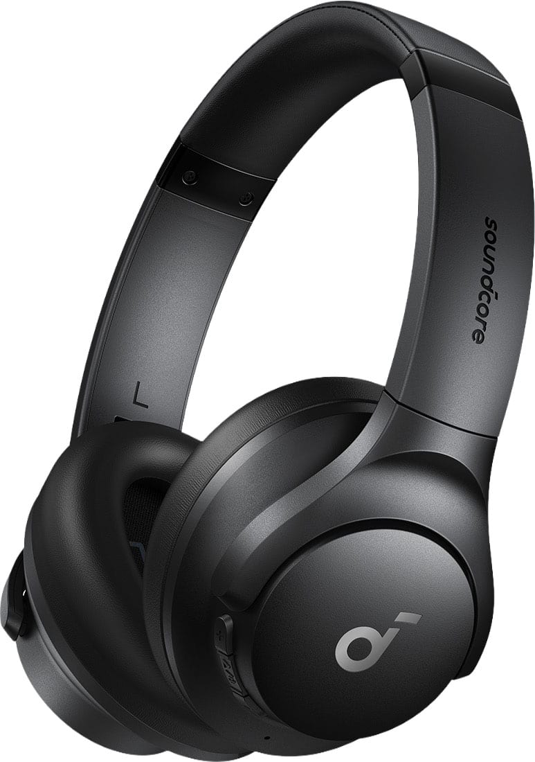 Anker - Soundcore Q20i Plus Over-the-Ear Bluetooth Wireless & Wired Headphones - Black