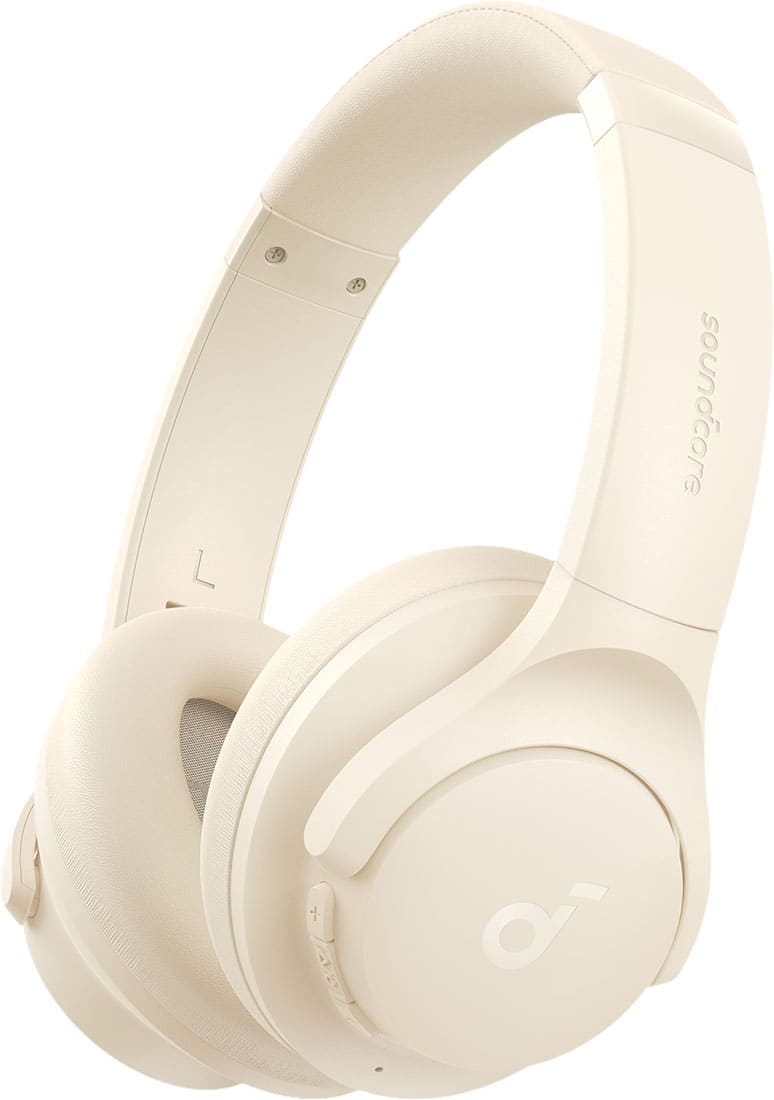 Anker - Soundcore Q20i Plus Over-the-Ear Bluetooth Wireless & Wired Headphones - White