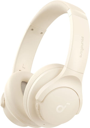 Anker - Soundcore Q20i Plus Over-the-Ear Bluetooth Wireless & Wired Headphones - White