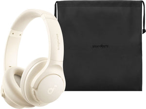 Anker - Soundcore Q20i Plus Over-the-Ear Bluetooth Wireless & Wired Headphones - White